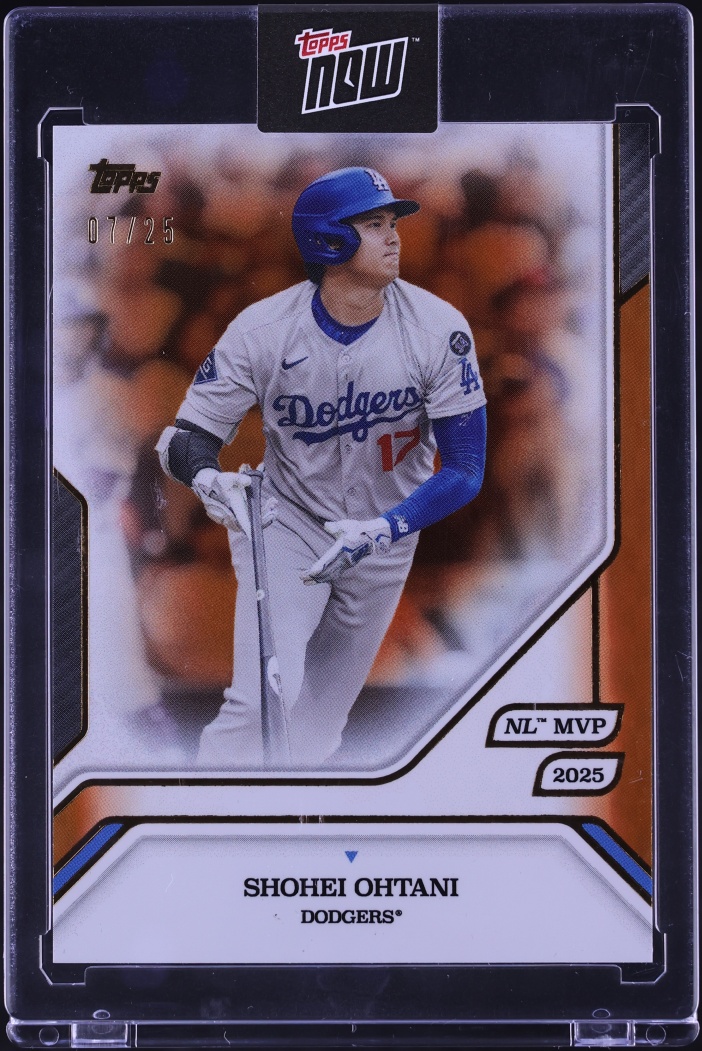 2025 Topps MLB MVP Collection Orange Foil Shohei Ohtani /25 #27