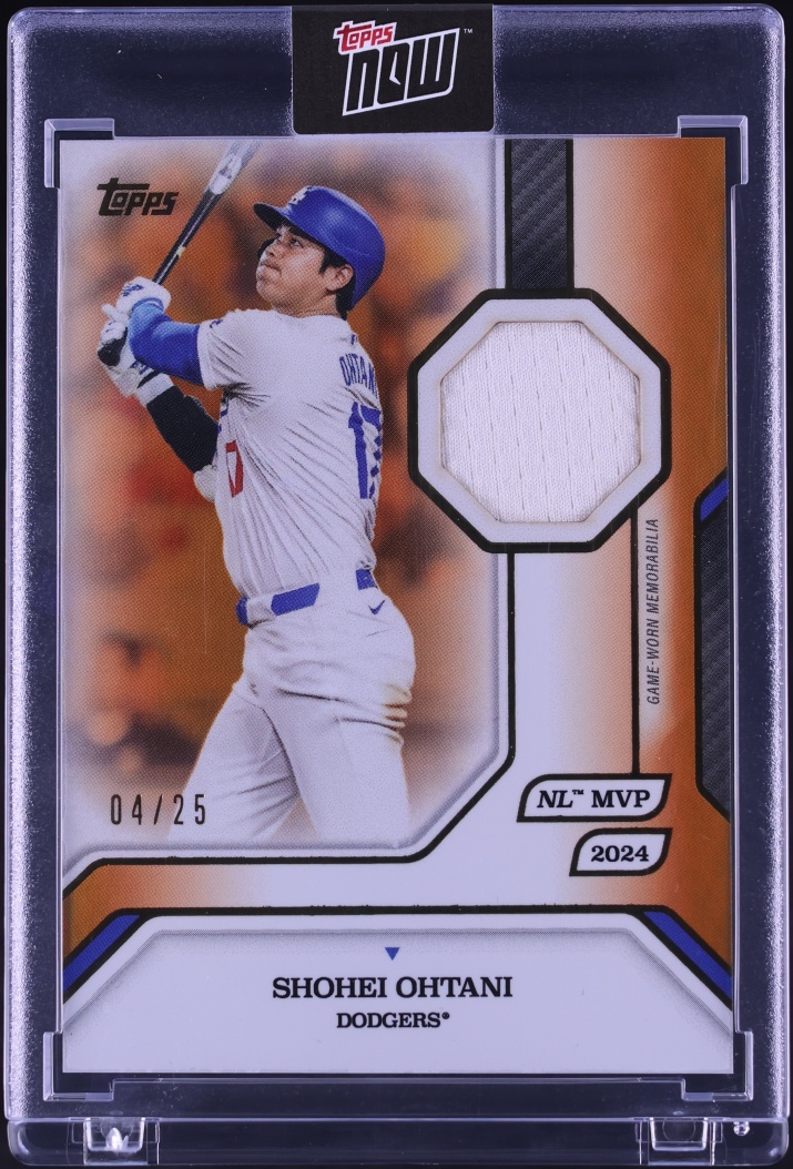 2025 Topps MLB MVP Collection Orange Foil Shohei Ohtani PATCH /25 #16-R