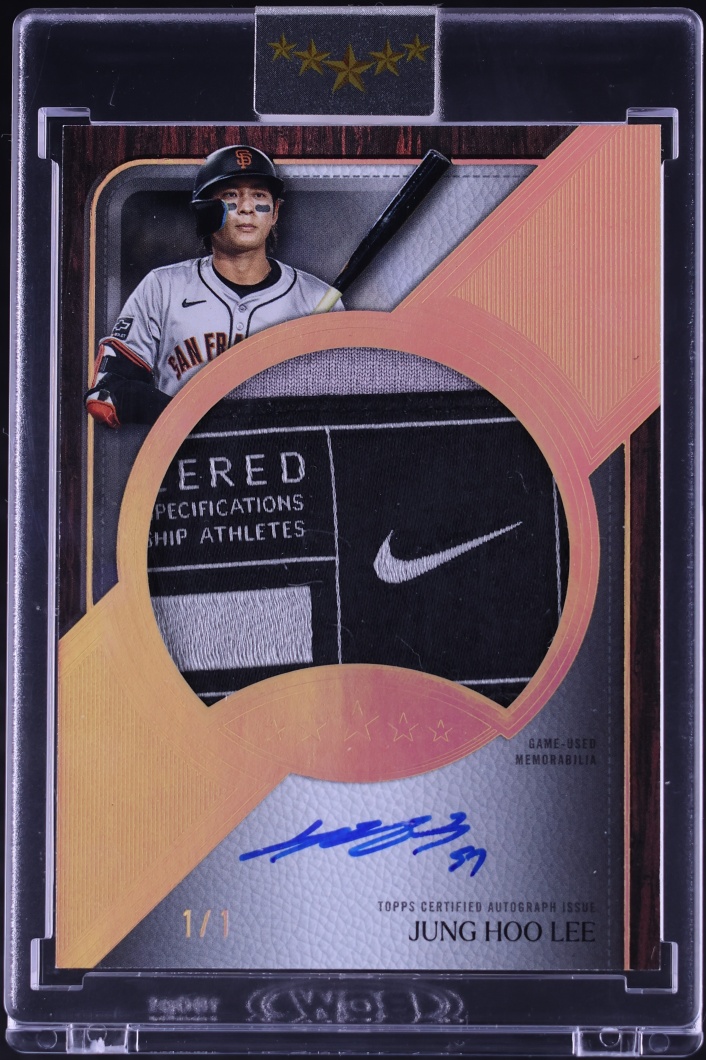 2025 Topps Five Star Jumbo Prime Laundry Tag Jung Hoo Lee TAG PATCH AUTO 1/1 #JPA-JL