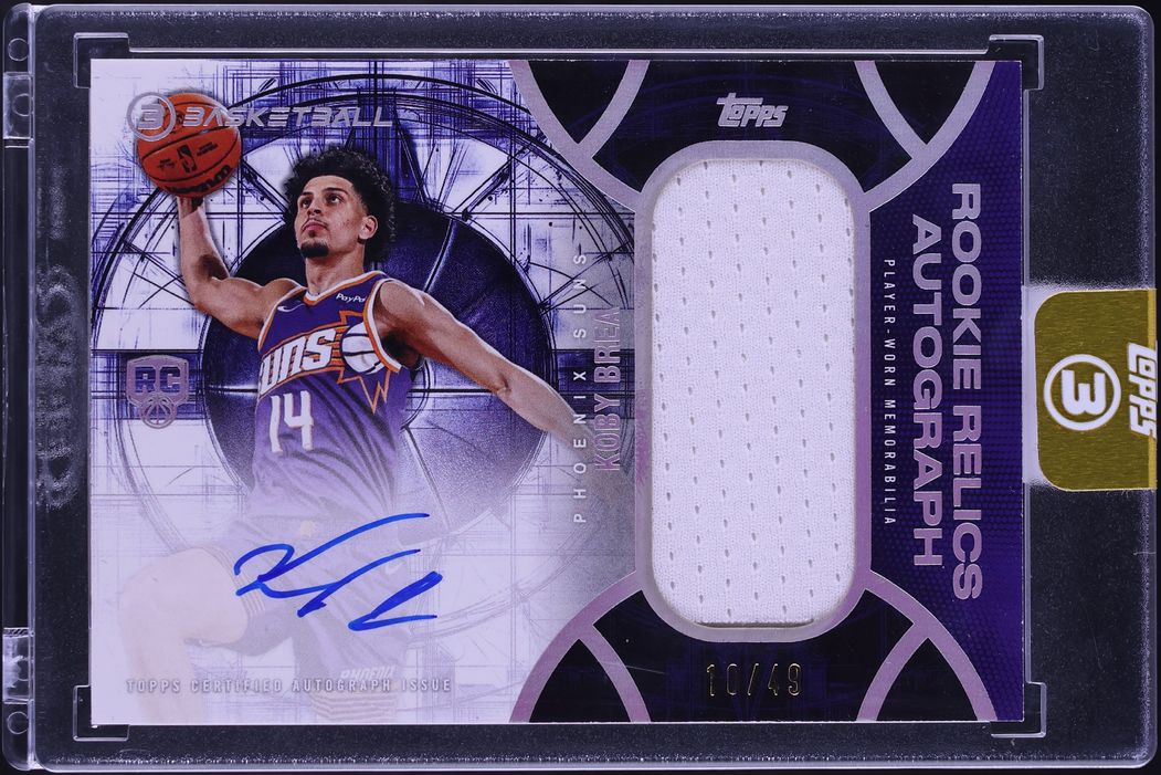 2025 Topps Three Koby Brea ROOKIE PATCH AUTO /49 #RRA-KB