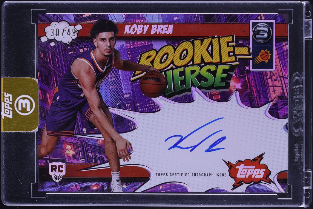 2025 Topps Three Rookie-Verse Koby Brea ROOKIE AUTO /49 #RV-KB