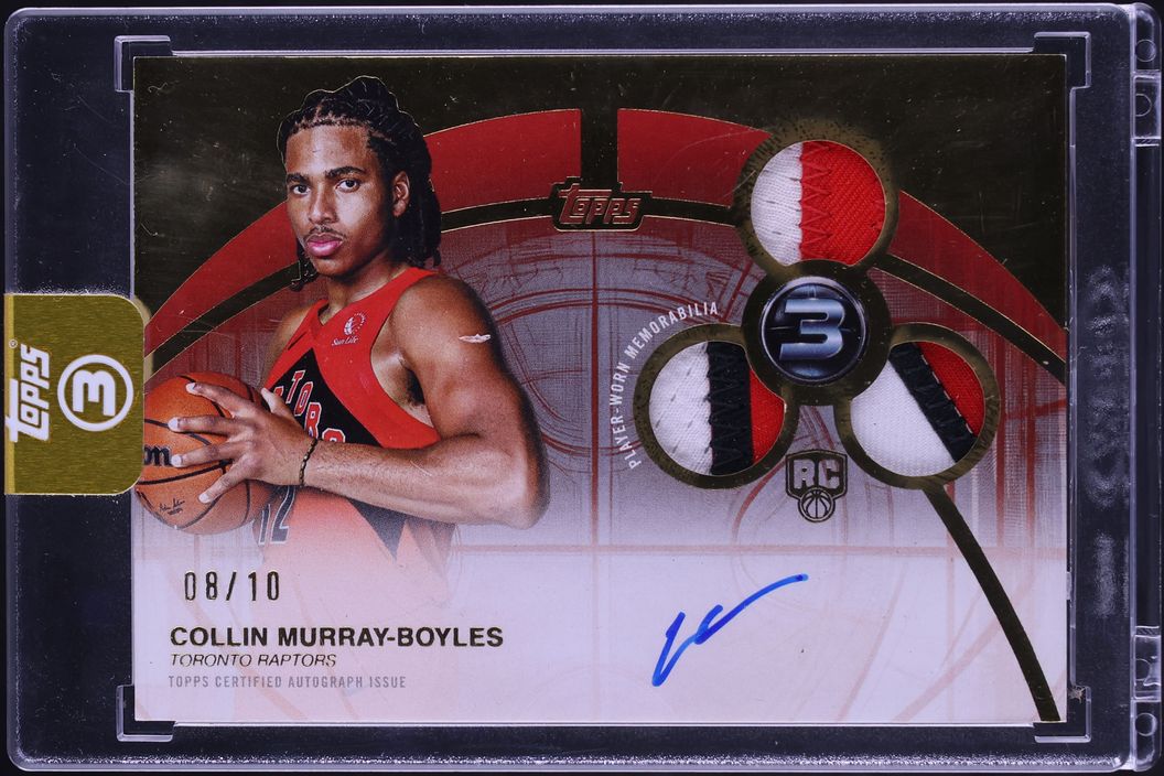 2025 Topps Three Gold Collin Murray-Boyles ROOKIE PATCH AUTO /10 #RPH-CM