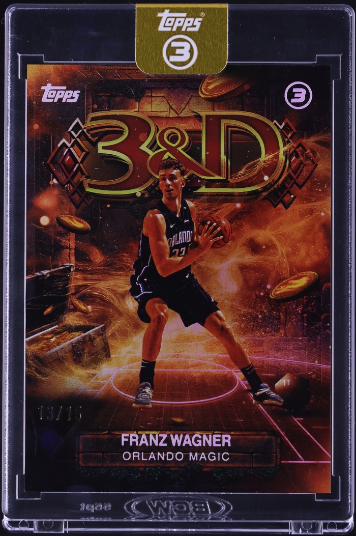 2025 Topps Three 3 & D Franz Wagner /15 #3D-24