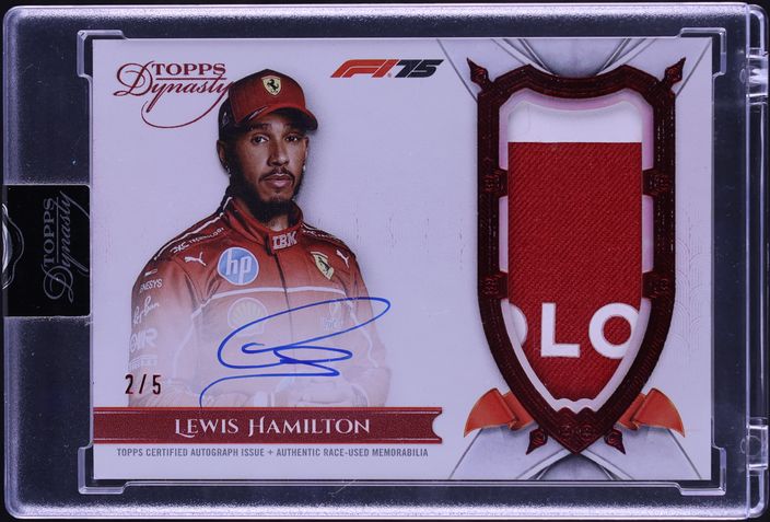 2023 Topps Dynasty Formula 1 F1 Black Lewis Hamilton PATCH AUTO 2