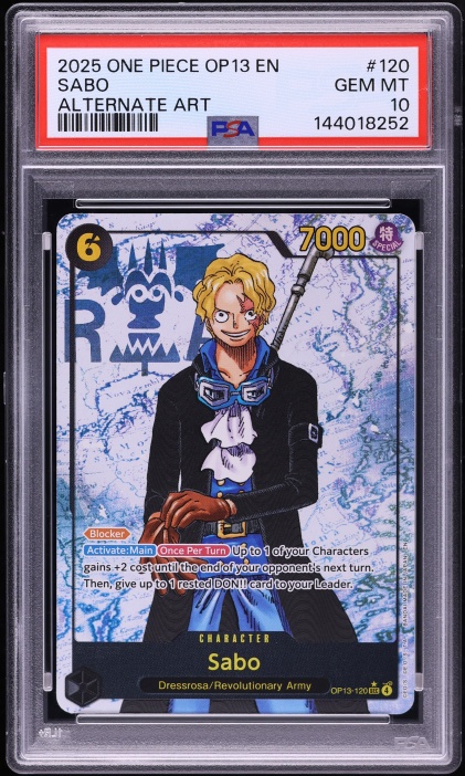2025 One Piece 3rd Anniversary Treasure Sabo #049 PSA 10 GEM MINT