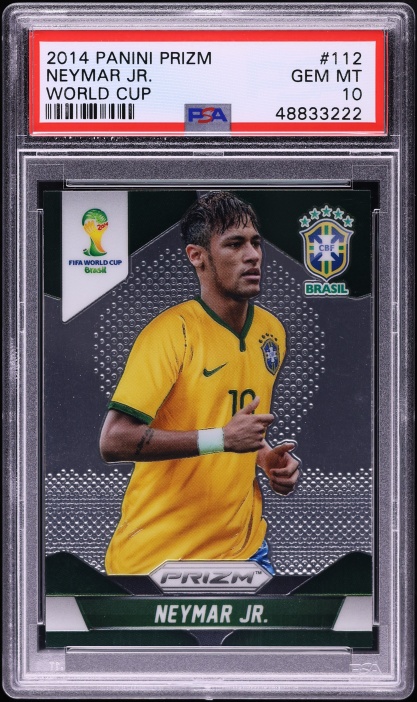 2014 Panini Prizm World Cup Neymar Jr AUTO #112 PSA/DNA 10 GEM
