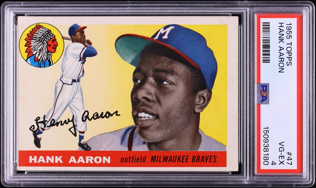 1955 Topps Hank Aaron #47 PSA 4 VGEX