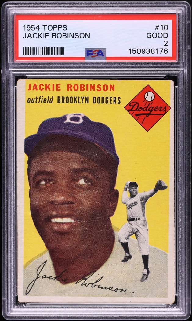 1954 Topps Jackie Robinson #10 PSA 2 GD