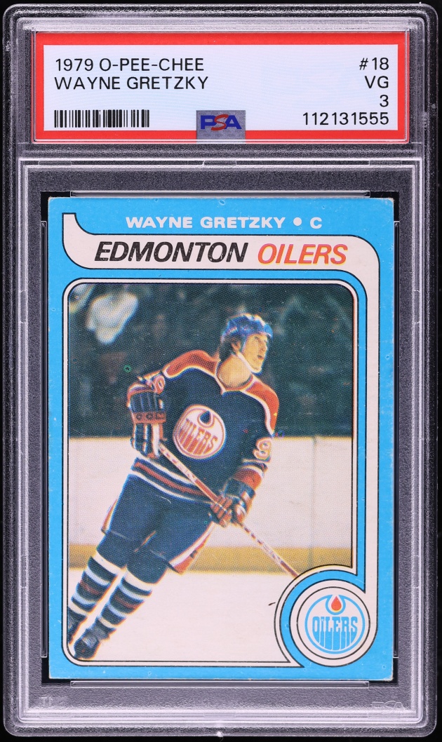 1979 O-Pee-Chee Hockey Wayne Gretzky ROOKIE #18 PSA 3 VG
