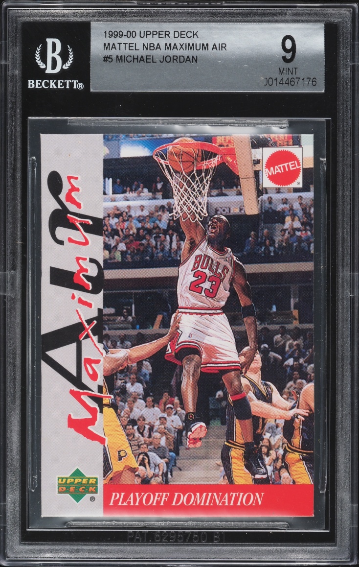 1999 Upper Deck Mattel NBA Maximum Air Michael Jordan #5 BGS 9 MINT