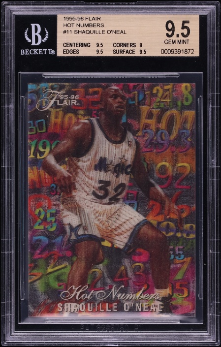 1995 Finest Mystery Borderless Gold Refractor Shaquille O'Neal