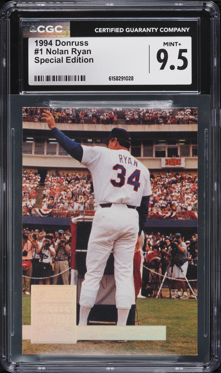1994 Donruss Special Edition Nolan Ryan #1 CGC 9.5 MINT+