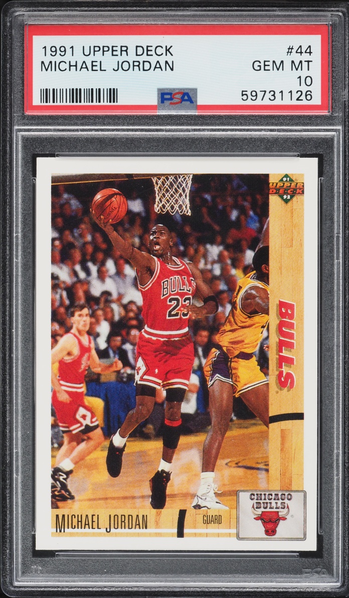 1991 Upper Deck Basketball Michael Jordan #44 PSA 10 GEM MINT