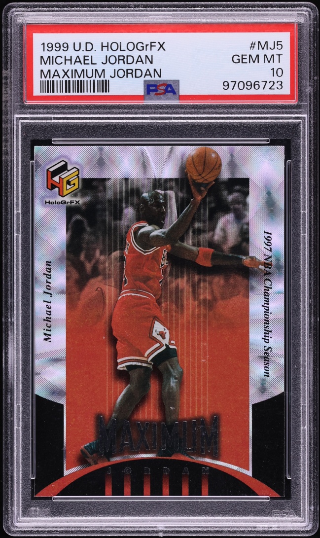 1999 Upper Deck HoloGrFX Maximum Michael Jordan #MJ5 PSA 10 GEM MINT