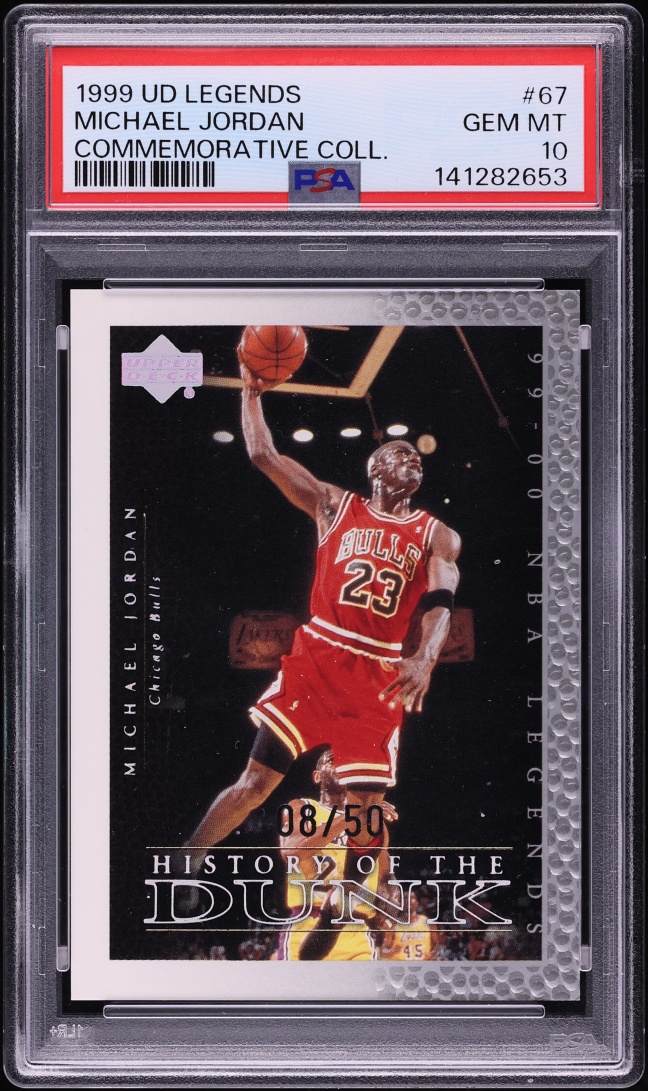 1999 Upper Deck Legends Commemorative Collection Michael Jordan /50 #67 PSA 10 GEM MINT