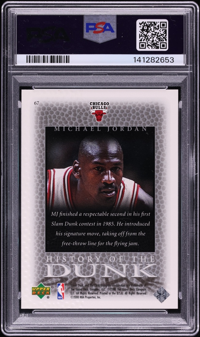 1999 Upper Deck Legends Commemorative Collection Michael Jordan /50 #67 PSA 10 GEM MINT