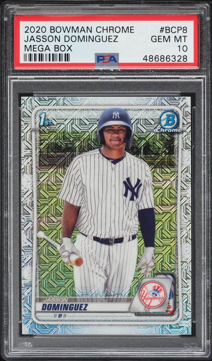 2020 Bowman Chrome Mega Box Jasson Dominguez PROSPECT #BCP-8 PSA 10 GEM MINT
