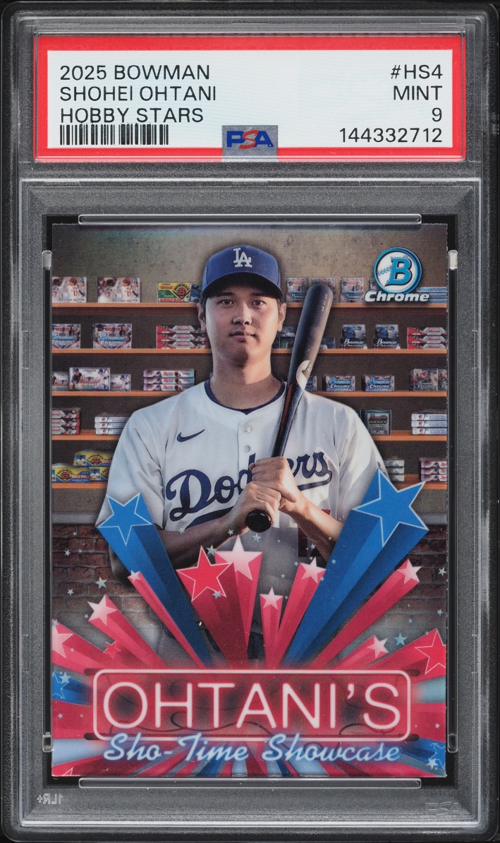 2025 Bowman Chrome Hobby Stars Shohei Ohtani #HS-4 PSA 9 MINT