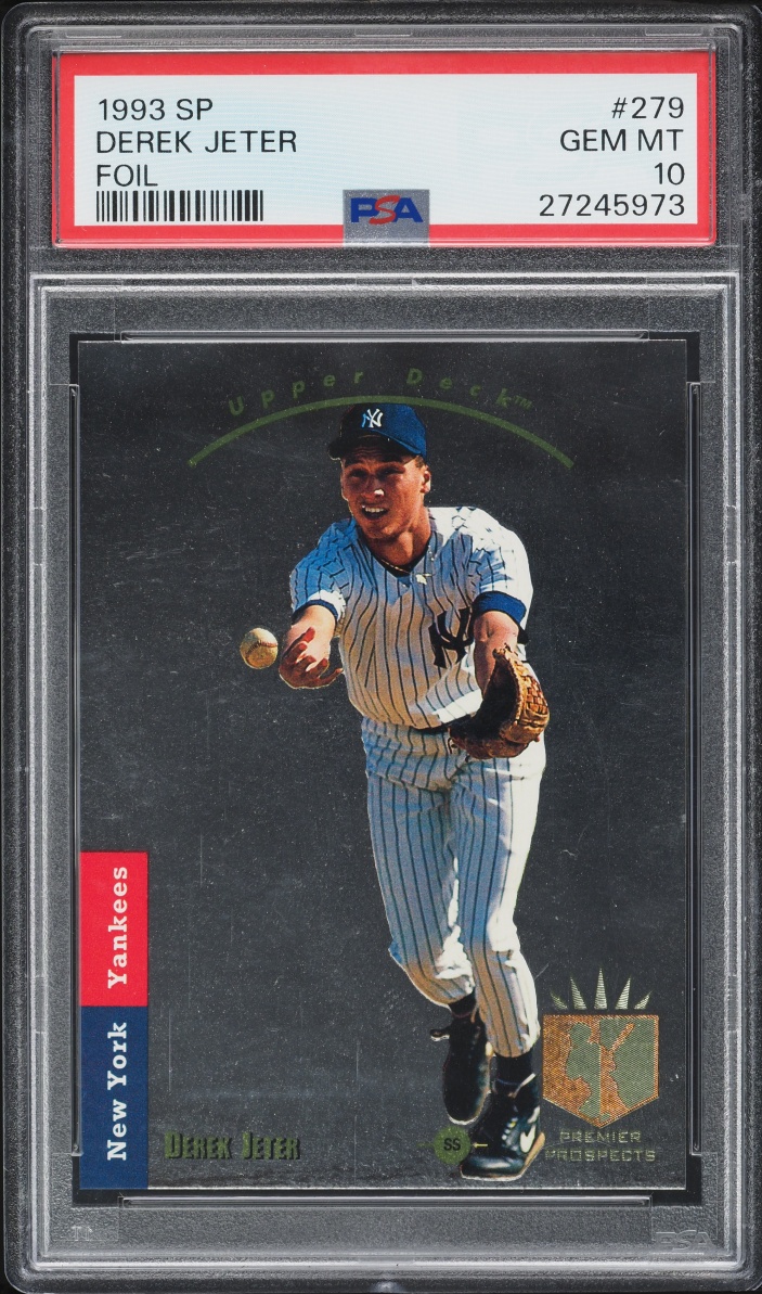 1993 SP Foil Derek Jeter ROOKIE #279 PSA 10 GEM MINT on Fanatics Collect