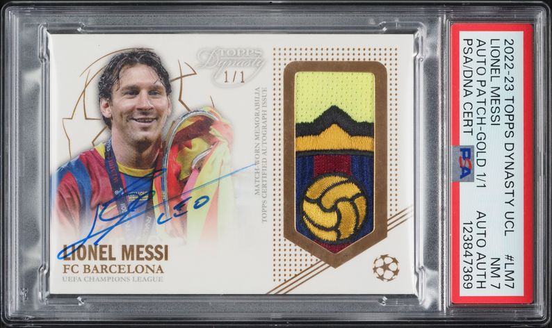 2022 Topps Dynasty UEFA Champions League Gold Xavi PATCH AUTO DNA