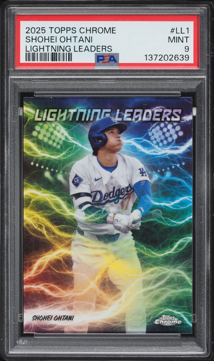 2025 Topps Chrome Lightning Leaders Shohei Ohtani #LL-1 PSA 9 MINT