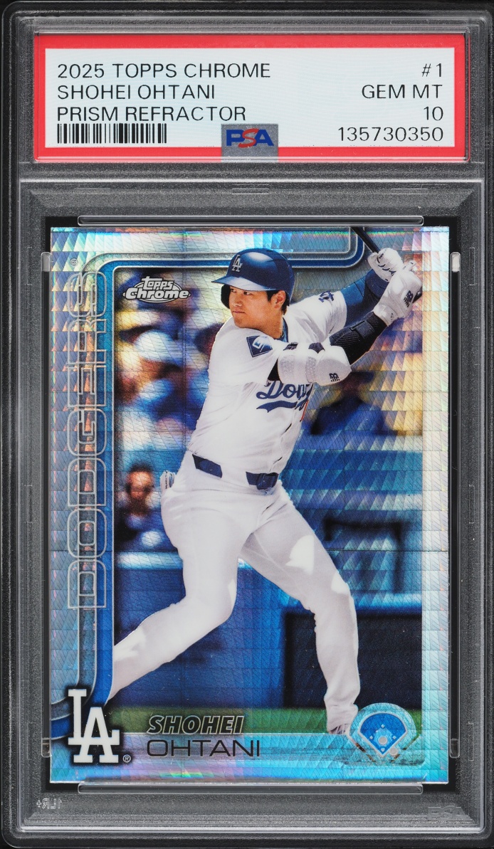 2025 Topps Chrome Prism Refractor Shohei Ohtani PROSPECT #1 PSA 10 GEM MINT