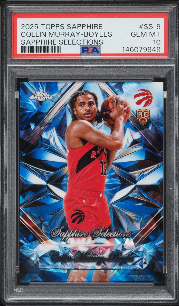 2025 Topps Chrome Sapphire Edition Selections Collin Murray-Boyles ROOKIE #SS-9 PSA 10 GEM MINT