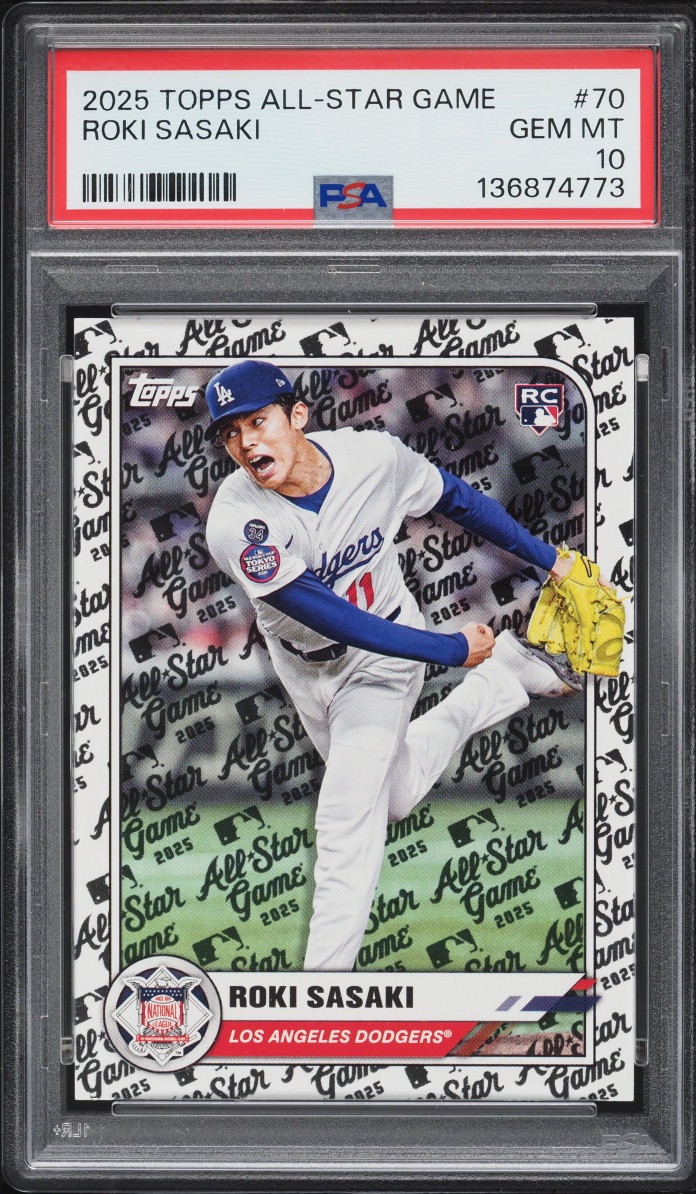 2025 Topps All-Star Game Roki Sasaki ROOKIE #70 PSA 10 GEM MINT