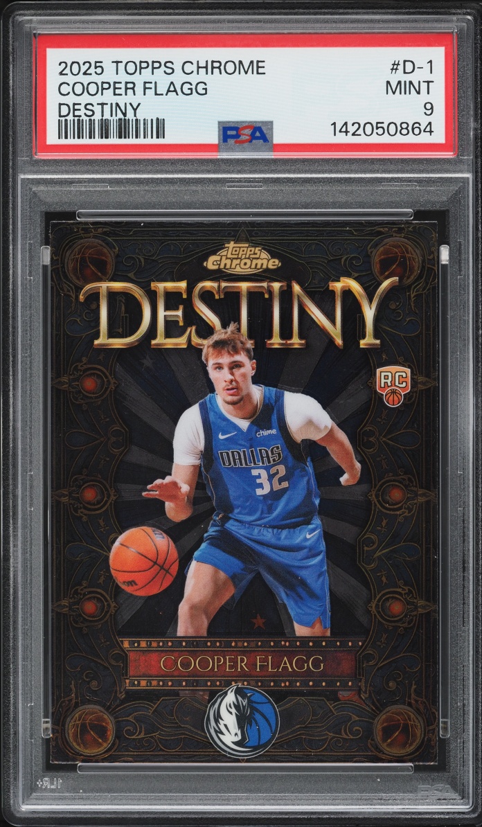2025 Topps Chrome Destiny Cooper Flagg ROOKIE #D-1 PSA 9 MINT