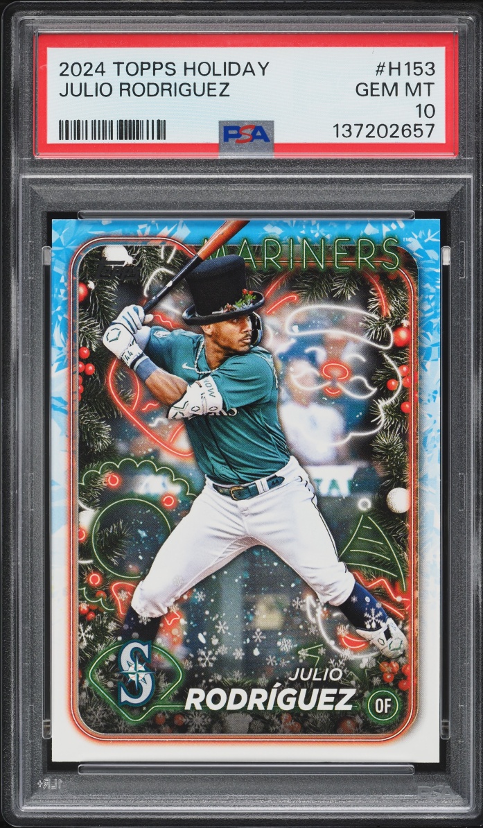 2024 Topps Holiday Julio Rodriguez #H153 PSA 10 GEM MINT