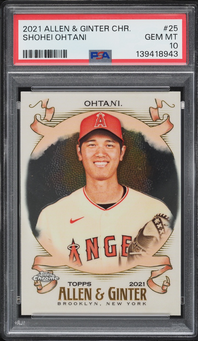 2021 Topps Chrome Allen & Ginter Shohei Ohtani #25 PSA 10 GEM MINT