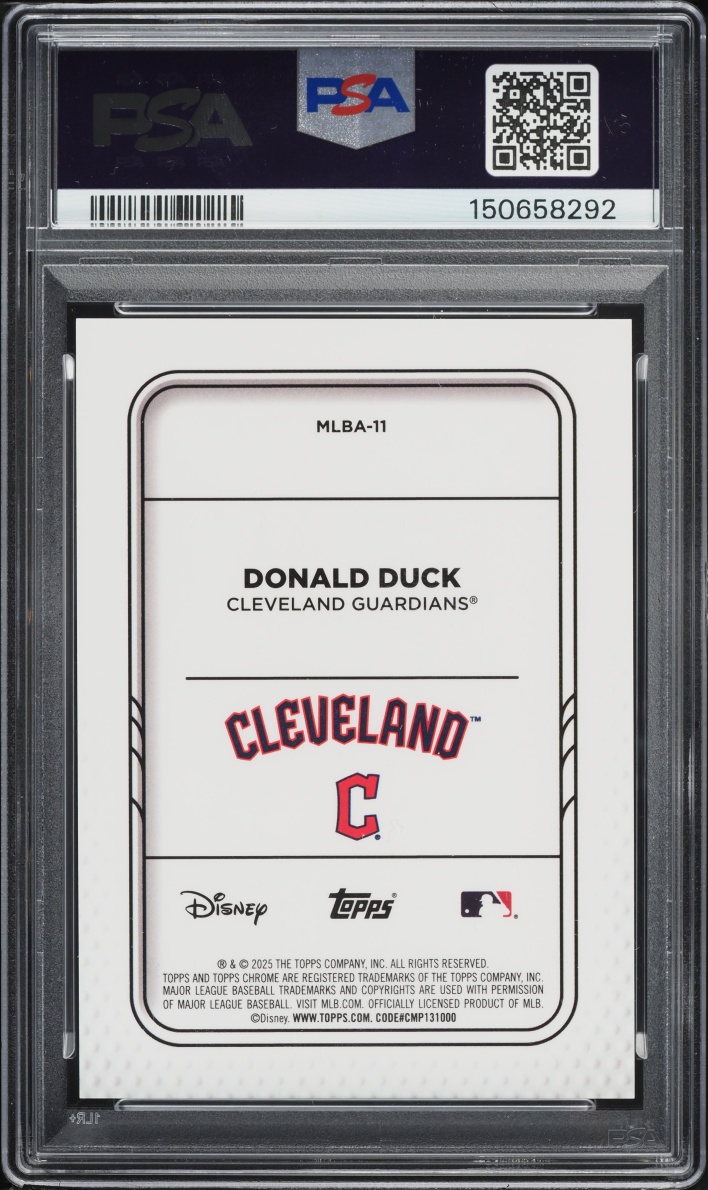2025 Topps Chrome Update Mickey and Friends Donald Duck #11 PSA 9 MINT