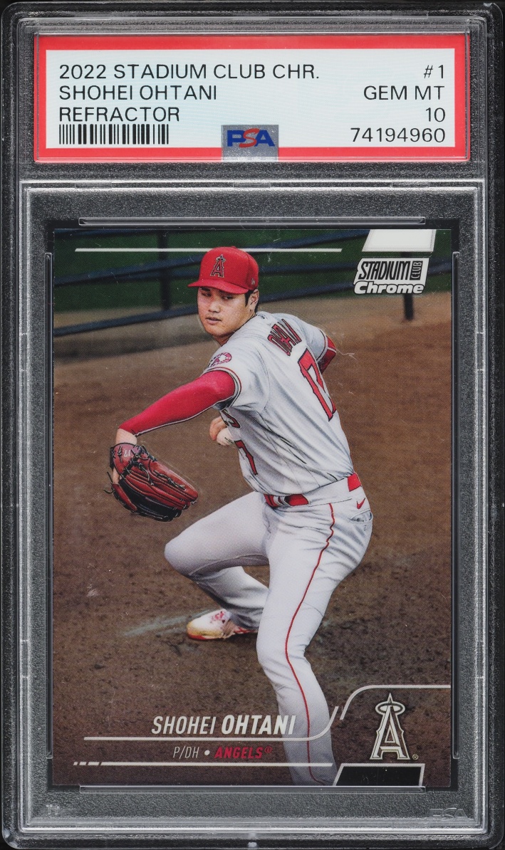 2022 Topps Chrome Stadium Club Refractor Shohei Ohtani #1 PSA 10 GEM MINT