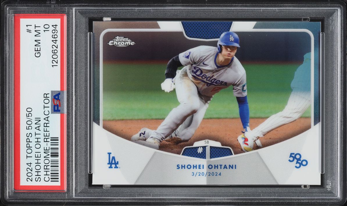 2024 Topps Chrome 50/50 Refractor Shohei Ohtani #1 PSA 10 GEM MINT