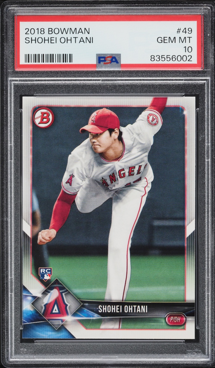 2018 Bowman Shohei Ohtani ROOKIE #49 PSA 10 GEM MINT