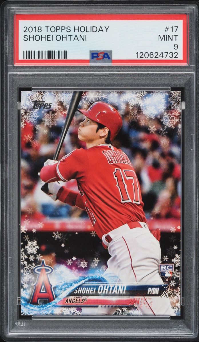 2018 Topps Holiday Shohei Ohtani ROOKIE #HMW17 PSA 9 MINT