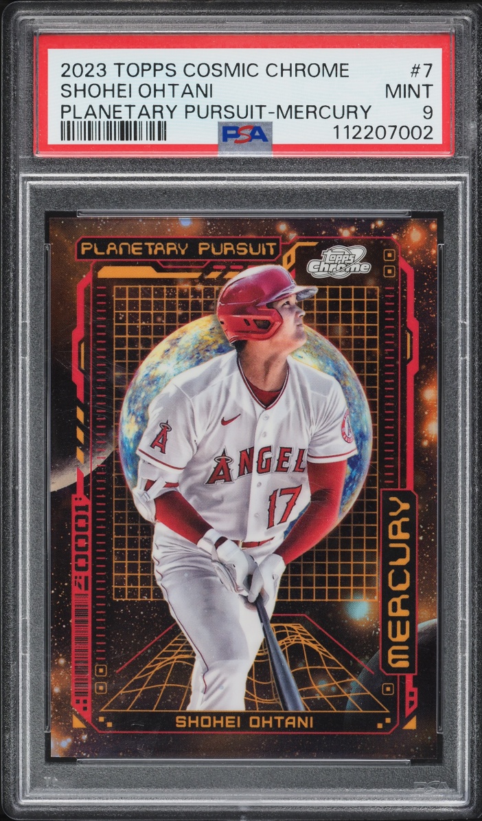2023 Topps Cosmic Chrome Planetary Pursuit Mercury Shohei Ohtani #PPM-7 PSA 9 MINT