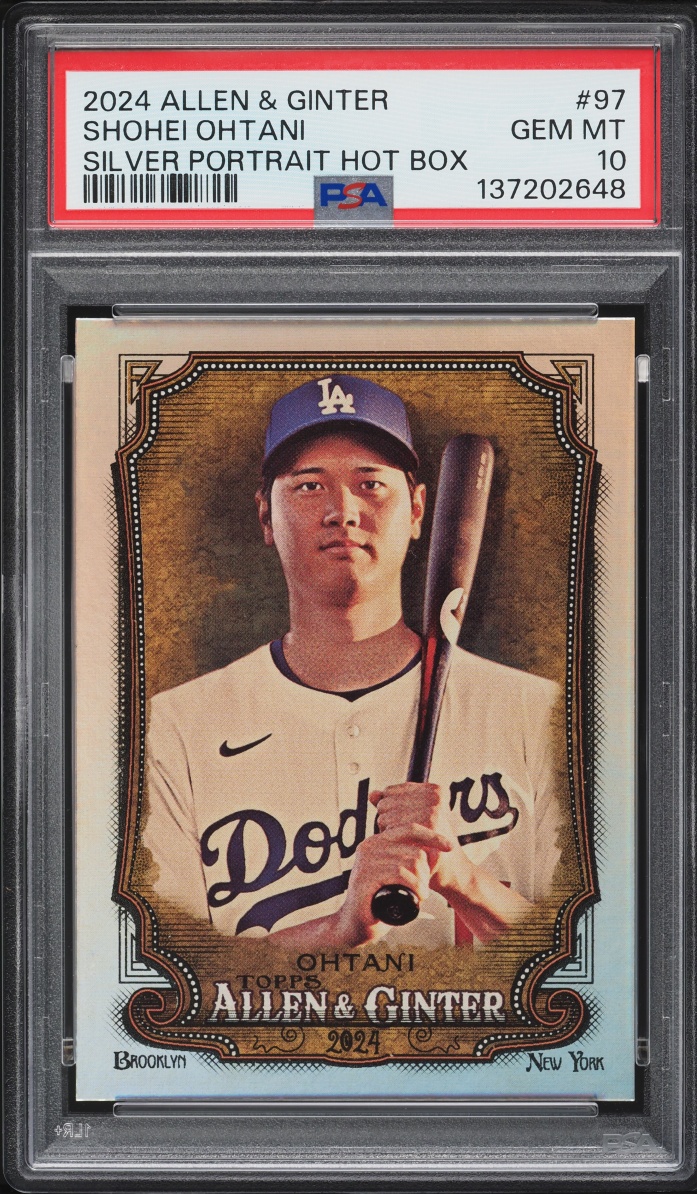 2024 Topps Allen & Ginter Silver Portrait Hot Box Shohei Ohtani #97 PSA 10 GEM MINT