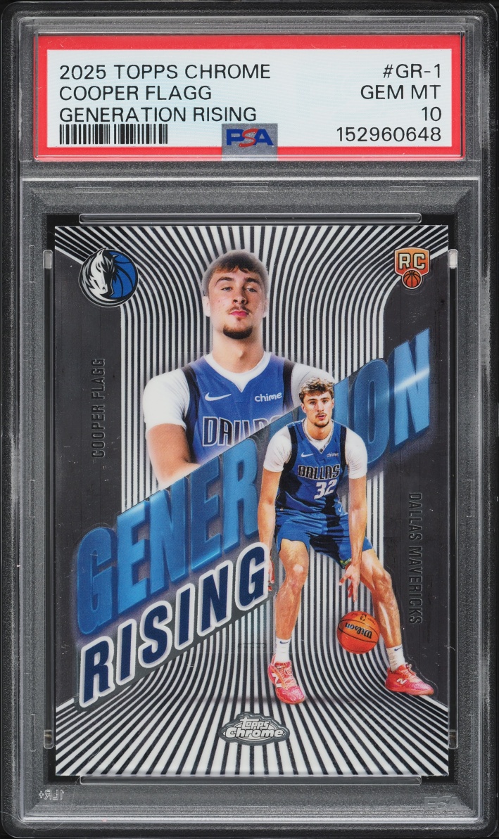 2025 Topps Chrome Generation Rising Cooper Flagg ROOKIE #GR-1 PSA 10 GEM MINT