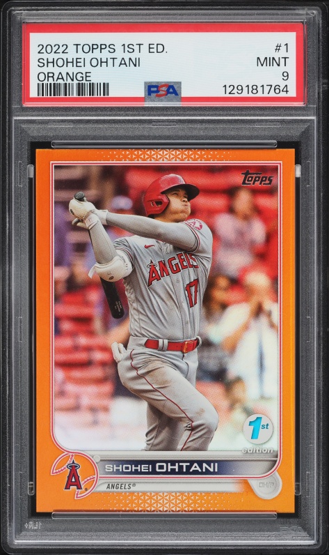 2022 Bowman Chrome Sapphire Orange Refractor Shohei Ohtani /75 #71