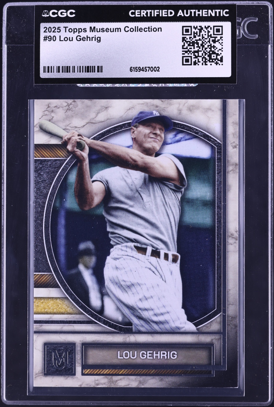 2025 Topps Museum Collection Lou Gehrig #90 CGC AUTH