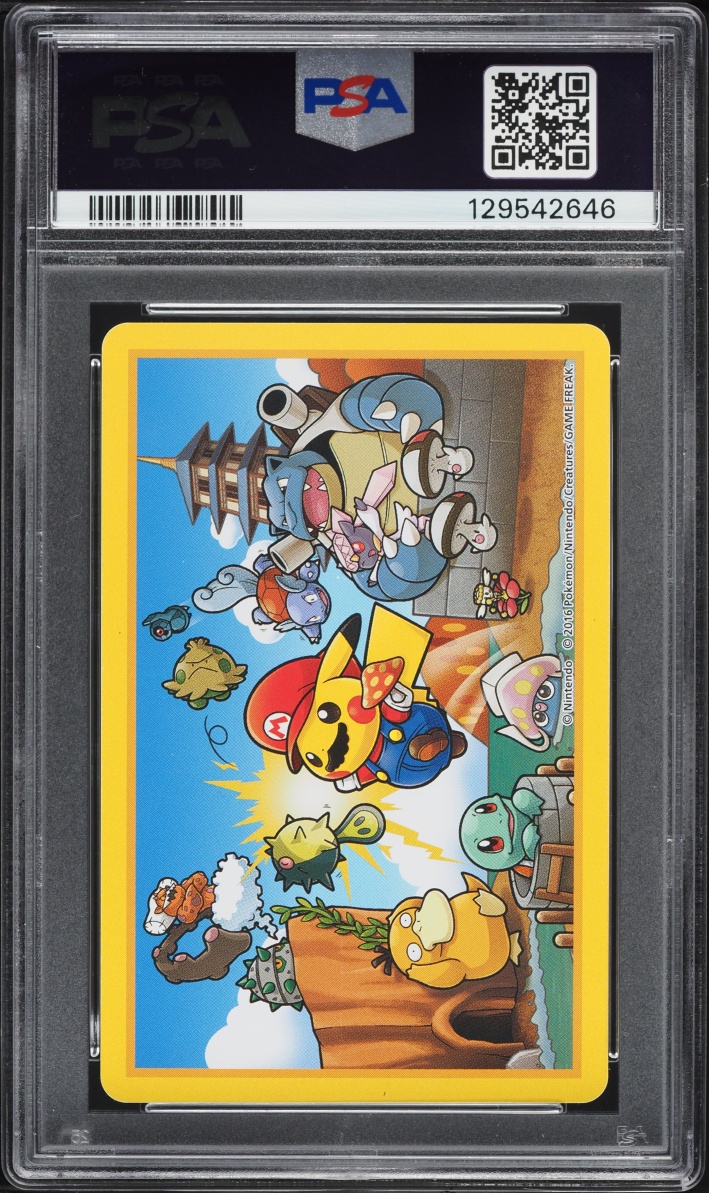 2016 Pokemon Playing Cards Mario Pikachu Jack Of Diamonds PSA 10 GEM MINT