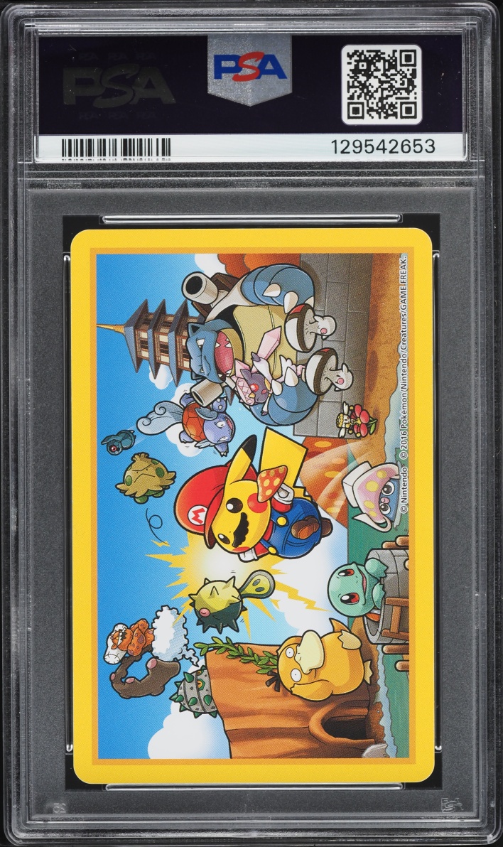 2016 Pokemon Playing Cards Mario Pikachu Queen Of Hearts PSA 10 GEM MINT