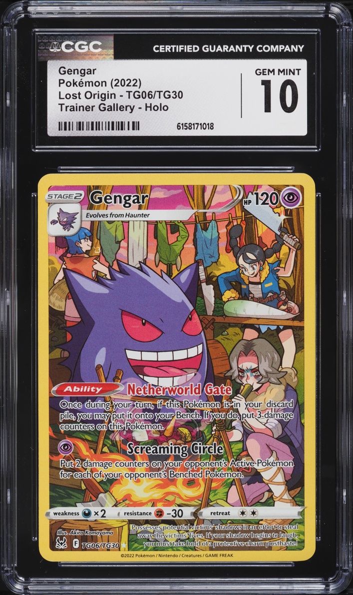 2022 Pokemon Sword & Shield Lost Origin CHR Gengar #TG06 CGC 10 GEM MINT