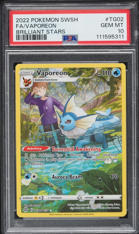 2021 Pokemon Japanese Sword & Shield VMAX Climax CHR Vaporeon #189