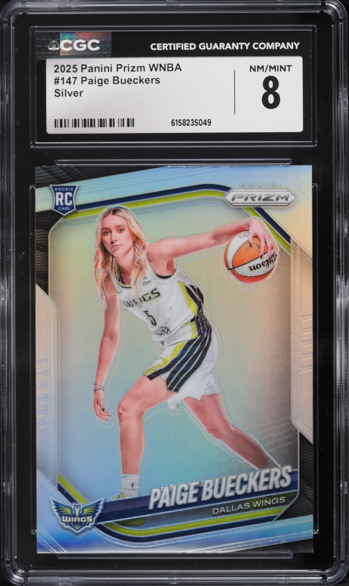 2025 Panini Prizm WNBA Silver Paige Bueckers ROOKIE #147 CGC 8 NM-MT