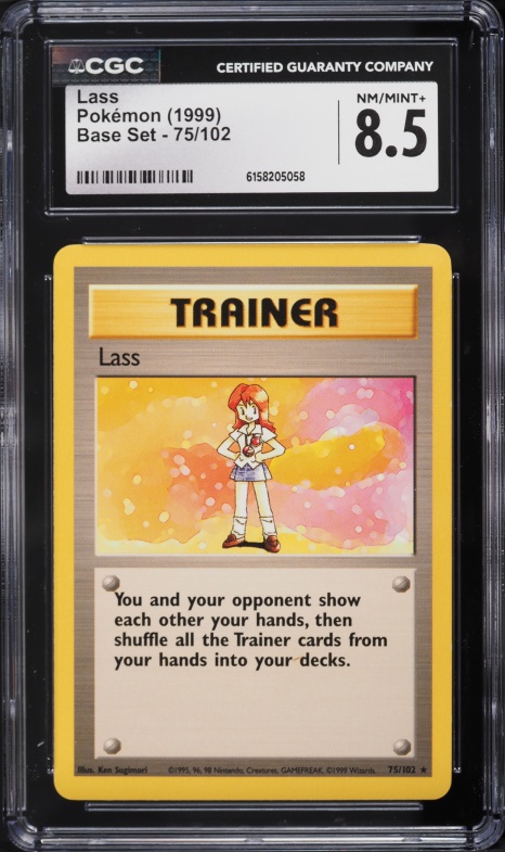 1999 Pokemon Base Set Lass #75 CGC 8.5 NM-MT+