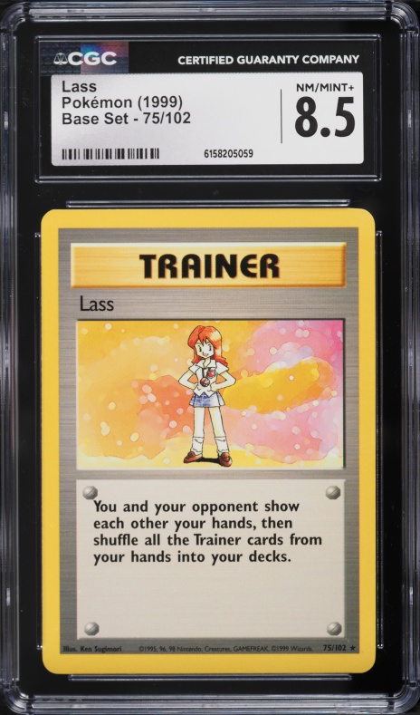 1999 Pokemon Base Set Lass #75 CGC 8.5 NM-MT+