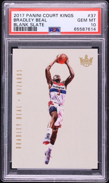 2017 Panini Court Kings Blank Slate Bradley Beal #37 PSA 10 GEM MINT