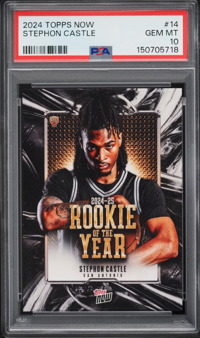 2024 Topps Now Stephon Castle ROOKIE #14 PSA 10 GEM MINT